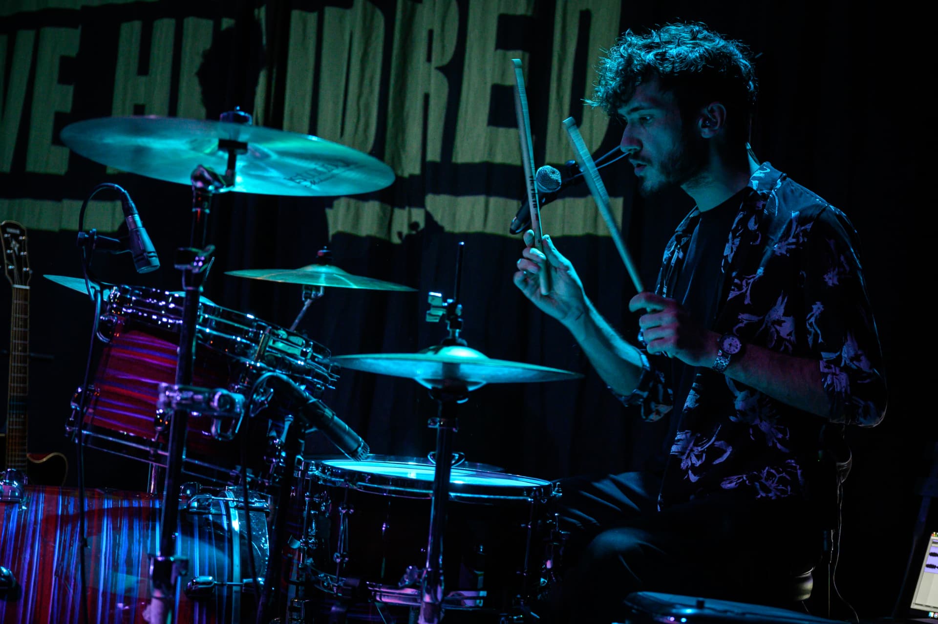 Erik performing live with Five Hundred